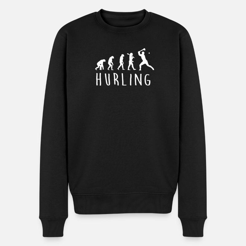 Hurling Evolution - Men's Premium Organic Jumper - black