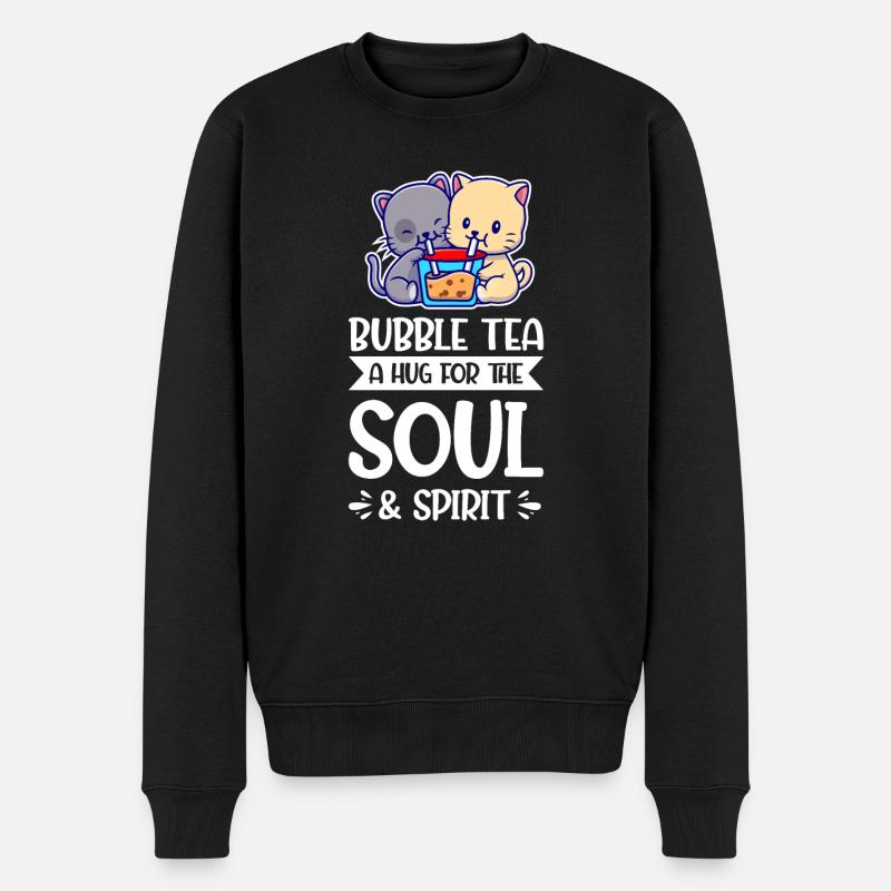 bubble tea Bubble Tea Merch Bubble Tea - Männer Premium Bio Pullover - Schwarz