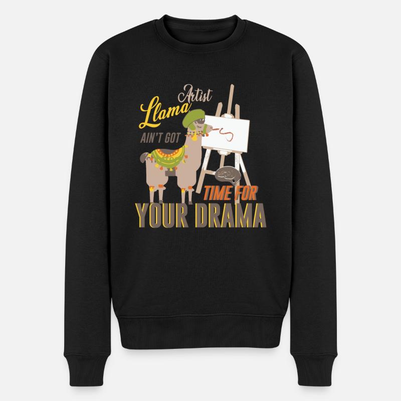 Lama - Pull Premium bio Homme - noir