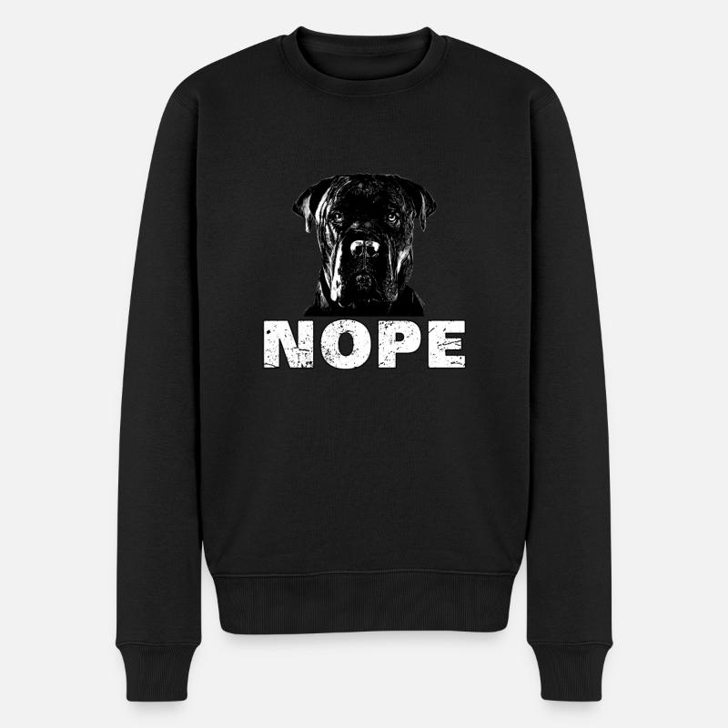 Cane Corso Hund - Männer Premium Bio Pullover - Schwarz