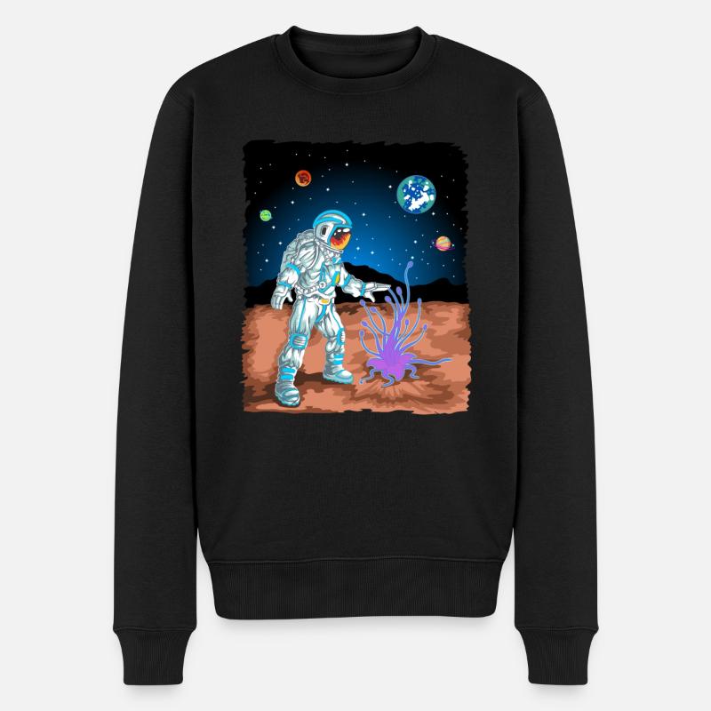 astronaute sur Mars - Pull Premium bio Homme - noir