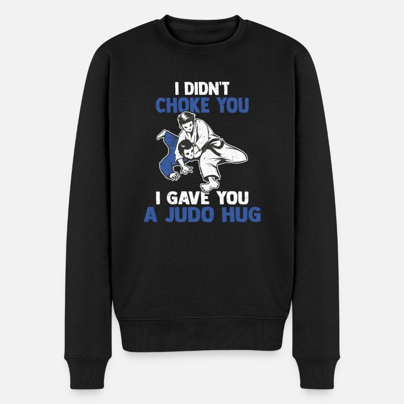 Judo Judoka - Männer Premium Bio Pullover - Schwarz