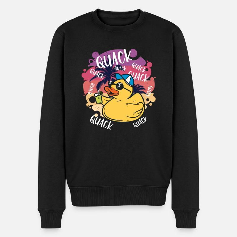 Duck Rubber Duck Rubber Ducks Gift Idea - Men's Premium Organic Jumper - black