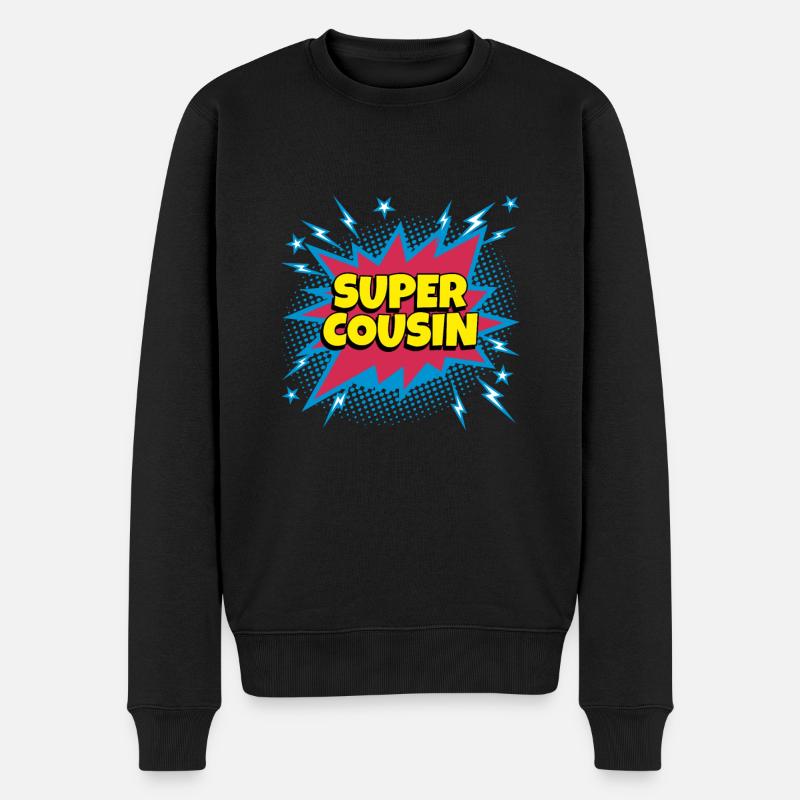 Super Cousin super héro supercousin - Pull Premium bio Homme - noir