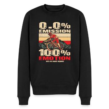 Vélo Cycliste VTT Cyclisme - Pull Premium bio Homme - noir - Devant - Nico (187cm)