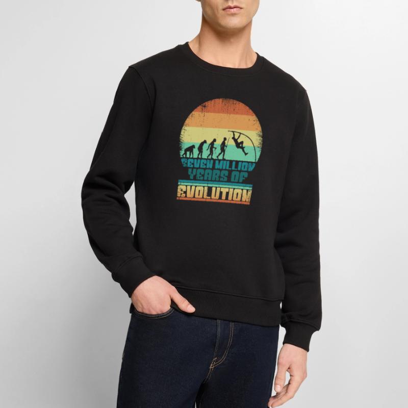Stabhochsprung Evolution Geschenkidee 005-189 Männer Premium Bio Pullover