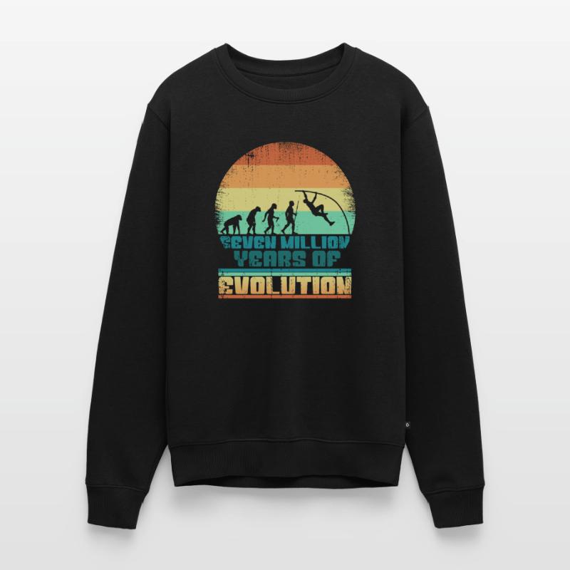 Stabhochsprung Evolution Geschenkidee 005-189 Männer Premium Bio Pullover