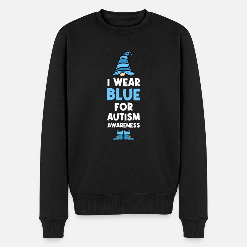 Autisme Autisme Cadeau Autistique - Pull Premium bio Homme - noir