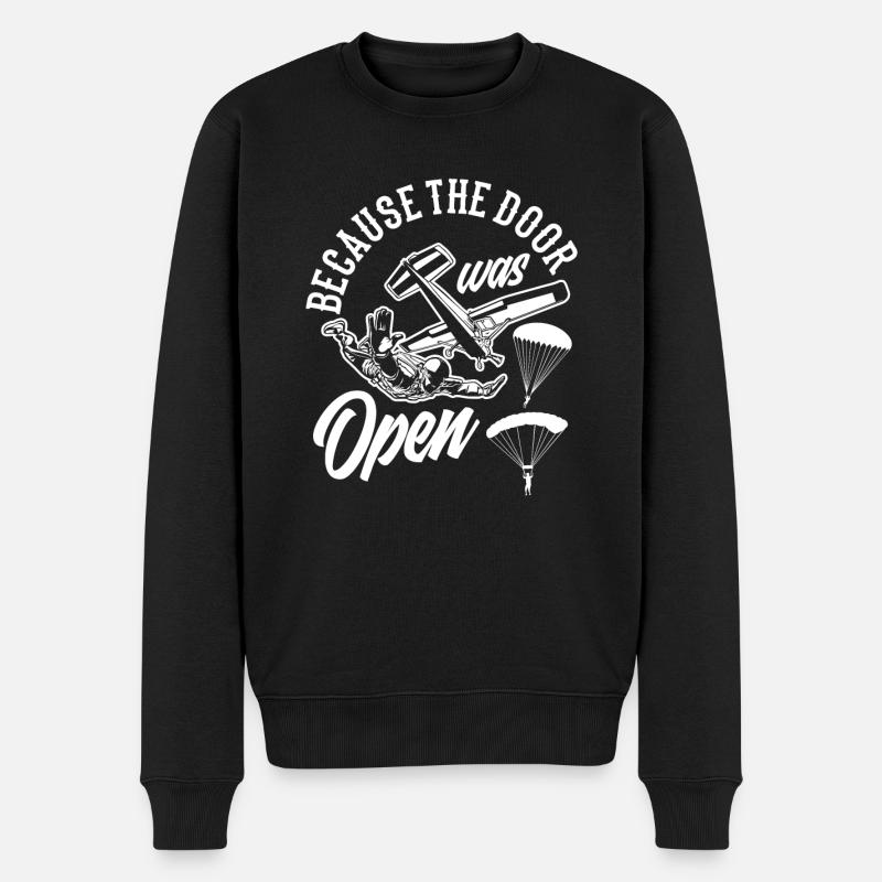 Fallschirmspringen Fallschirmspringer - Männer Premium Bio Pullover - Schwarz