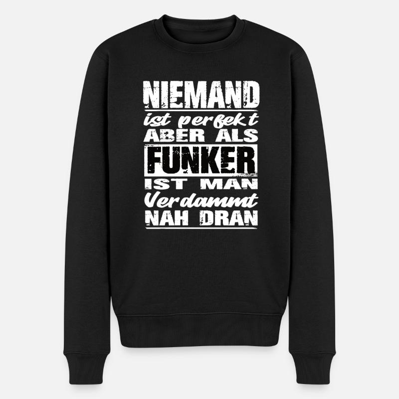 Funker - Männer Premium Bio Pullover - Schwarz