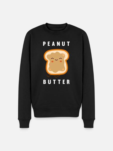 Peanut butter - Men's Premium Organic Jumper - black