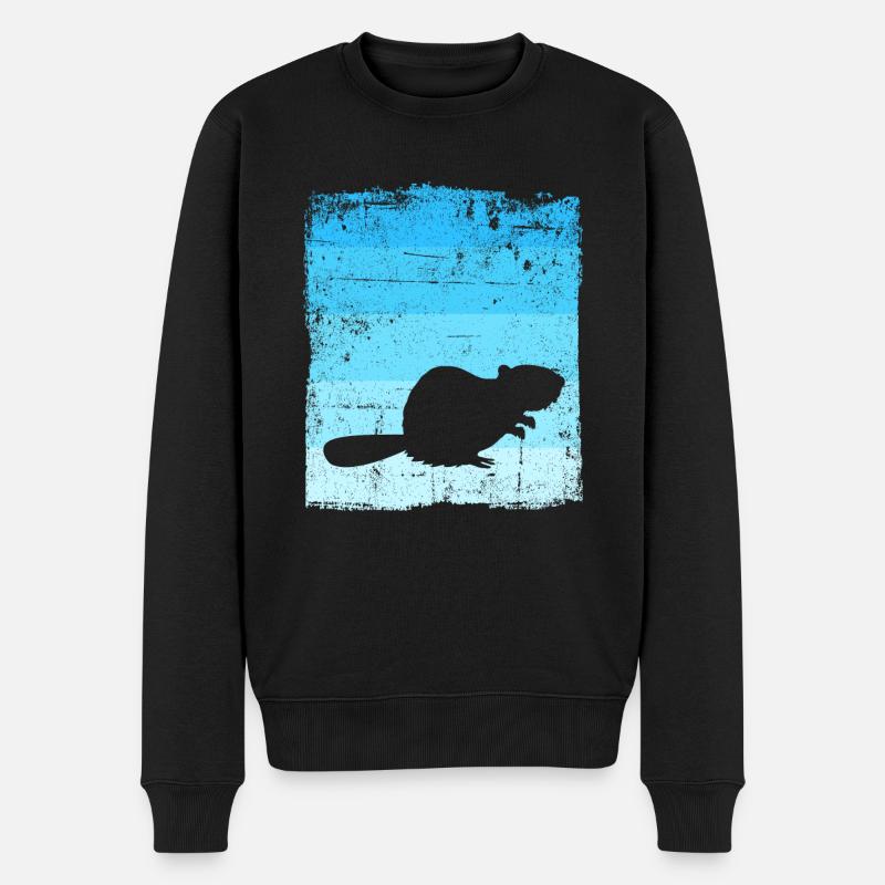 Biber - Männer Premium Bio Pullover - Schwarz