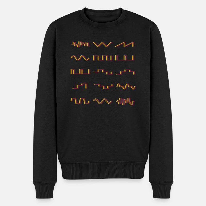 Synthétiseur Synthétiseurs Rétro Synthétiseurs - Pull Premium bio Homme - noir