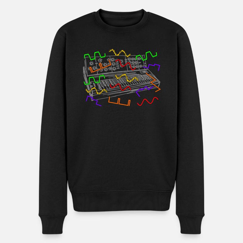 Synthétiseurs analogiques Synthétiseurs - Pull Premium bio Homme - noir