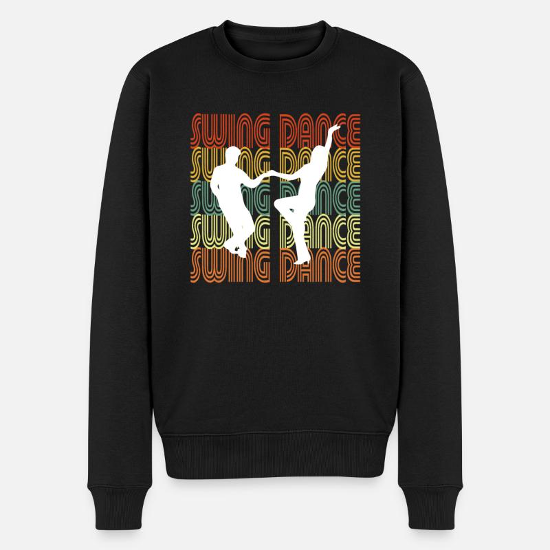 SWING DANCE - Männer Premium Bio Pullover - Schwarz