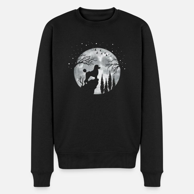 Chien caniche - Pull Premium bio Homme - noir