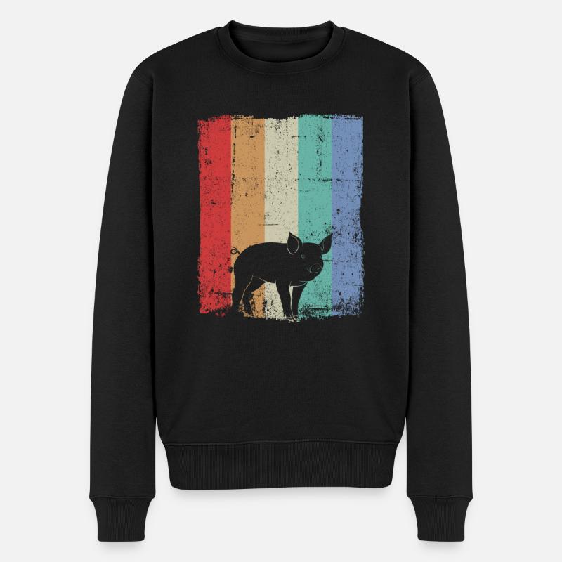 Cochons Cochons - Pull Premium bio Homme - noir