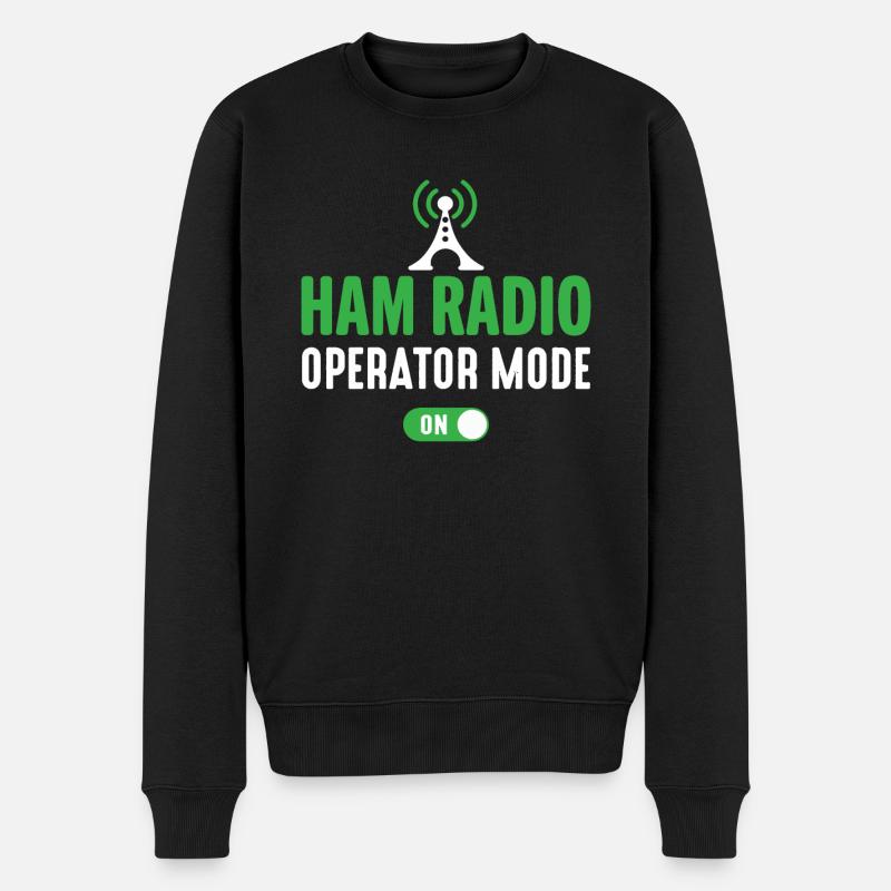 Mode ham radio - Pull Premium bio Homme - noir