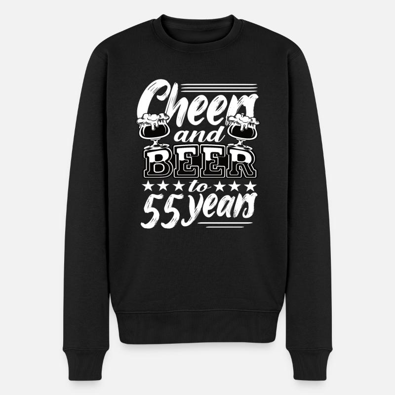 55e anniversaire - Pull Premium bio Homme - noir
