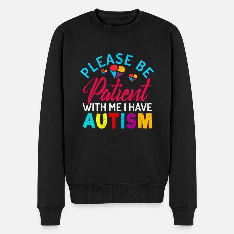 Autisme - Pull Premium bio Homme - noir
