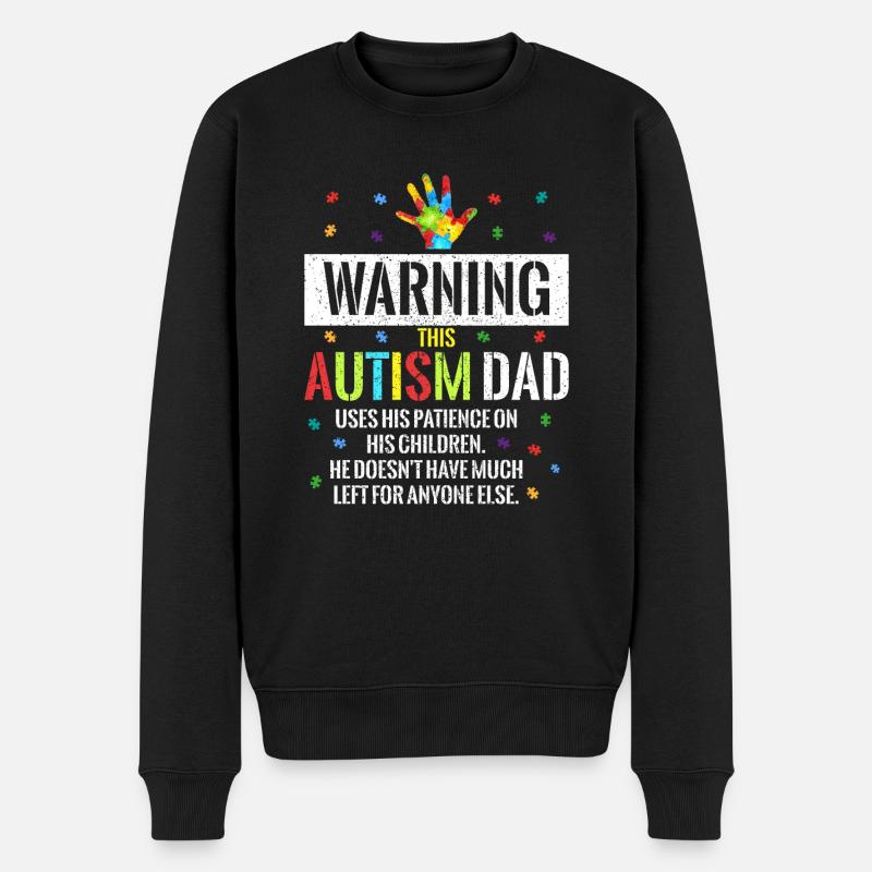 Autismus - Männer Premium Bio Pullover - Schwarz