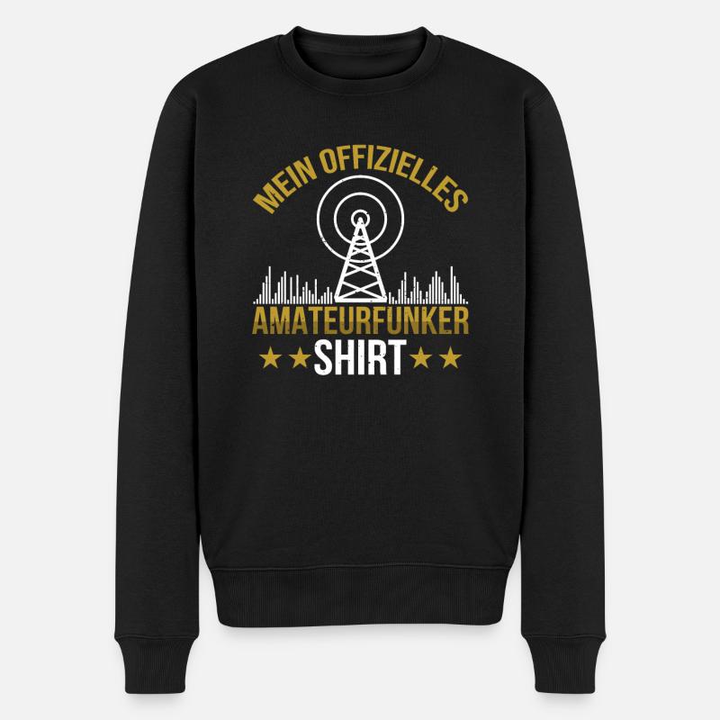 Amateurfunk Funkgerät mein Amateurfunker - Männer Premium Bio Pullover - Schwarz