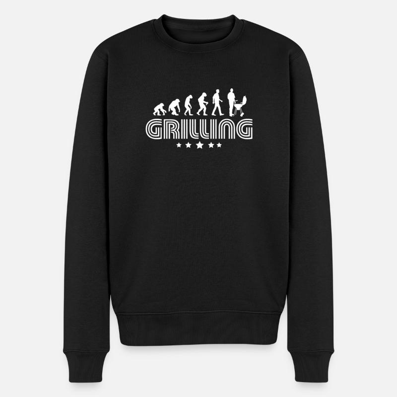 Évolution des grillades - Pull Premium bio Homme - noir
