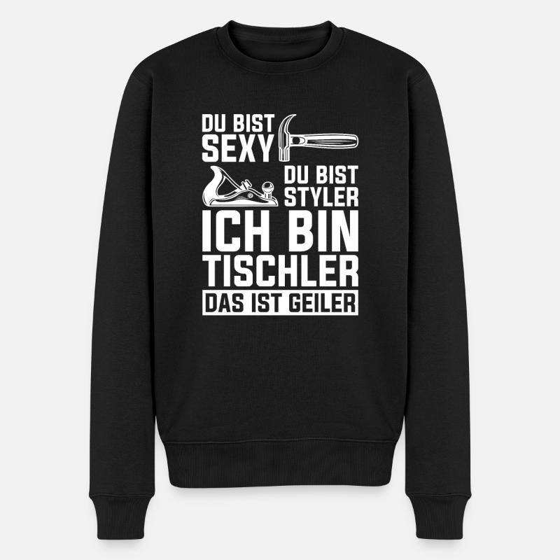 Zimmermann Tischler Schreiner - Männer Premium Bio Pullover - Schwarz