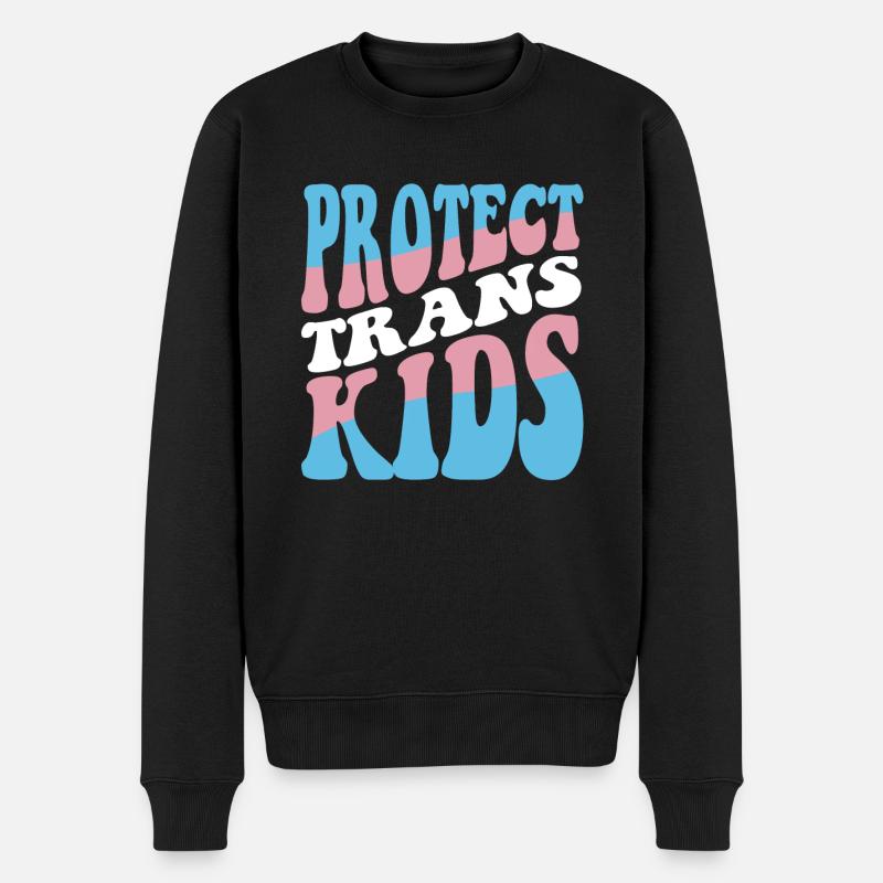 Protéger les enfants trans - Pull Premium bio Homme - noir
