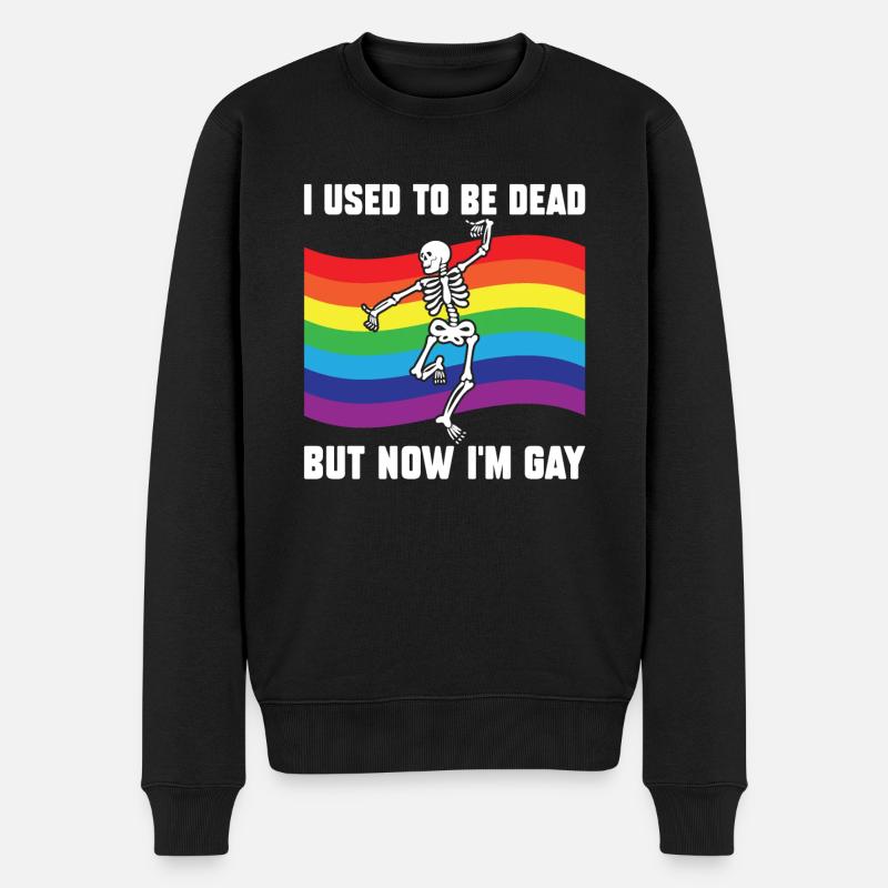 Cadeau bisexuel lgbt lesbien - Pull Premium bio Homme - noir