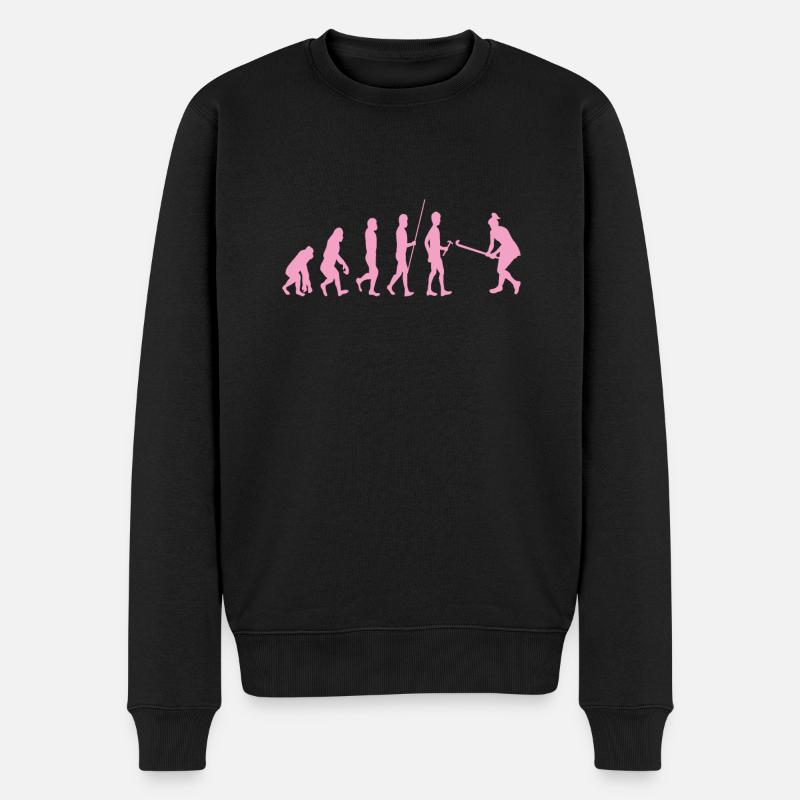 Feldhockey Evolution - Männer Premium Bio Pullover - Schwarz