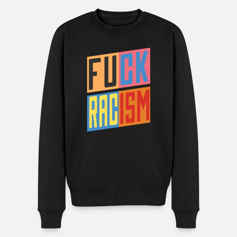 Lutte contre le racisme - Pull Premium bio Homme - noir