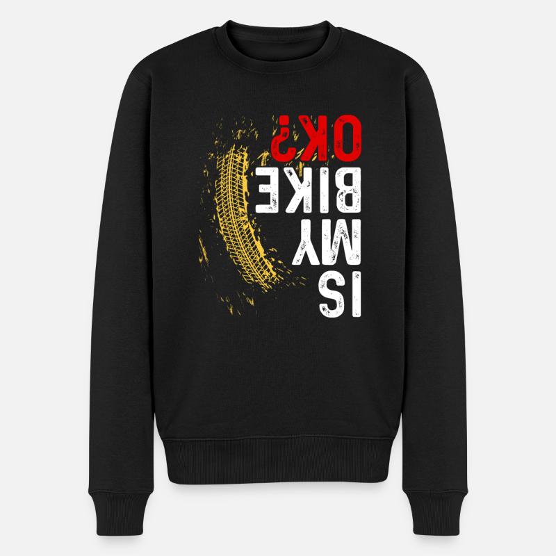 Dirt Bike - Männer Premium Bio Pullover - Schwarz