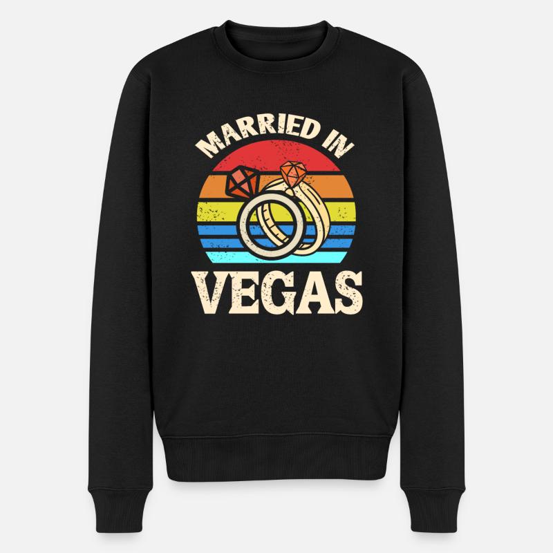 Marié à Vegas - Pull Premium bio Homme - noir
