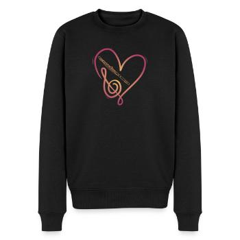 Flûte I Instrument de musique Orchestre Motif pour - Pull Premium bio Homme - noir - Devant - Nico (187cm)