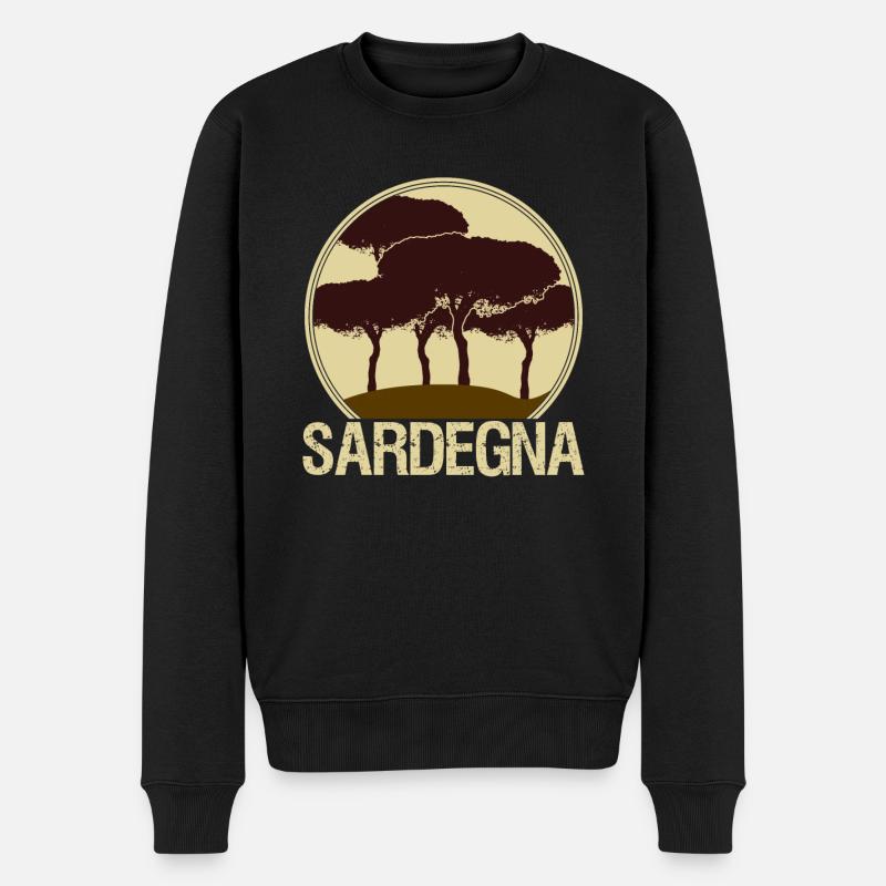 Sardaigne Sardaigne Sardaigne - Pull Premium bio Homme - noir
