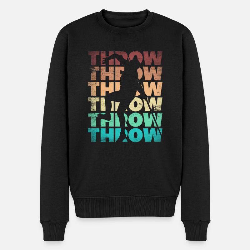 Lanceur de javelot d’athlétisme - Pull Premium bio Homme - noir