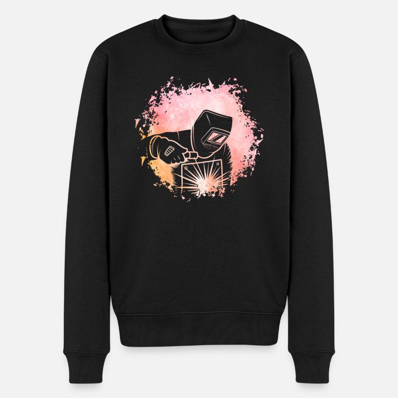 Soudeur Rétro - Pull Premium bio Homme - noir