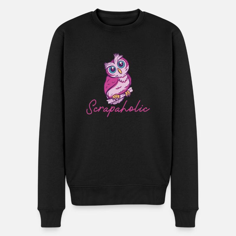 Scrapaholic Geschenk Scrapbooking - Männer Premium Bio Pullover - Schwarz