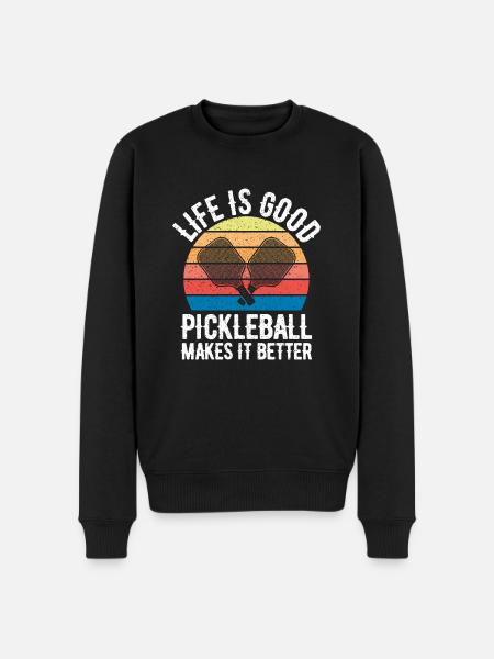 Pickleball - Men's Premium Organic Jumper - black