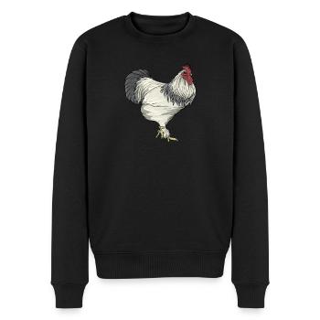 Sundheimer Hühner I Chicken Geflügel Motiv für - Männer Premium Bio Pullover - Schwarz - Vorne - Nico (187cm)