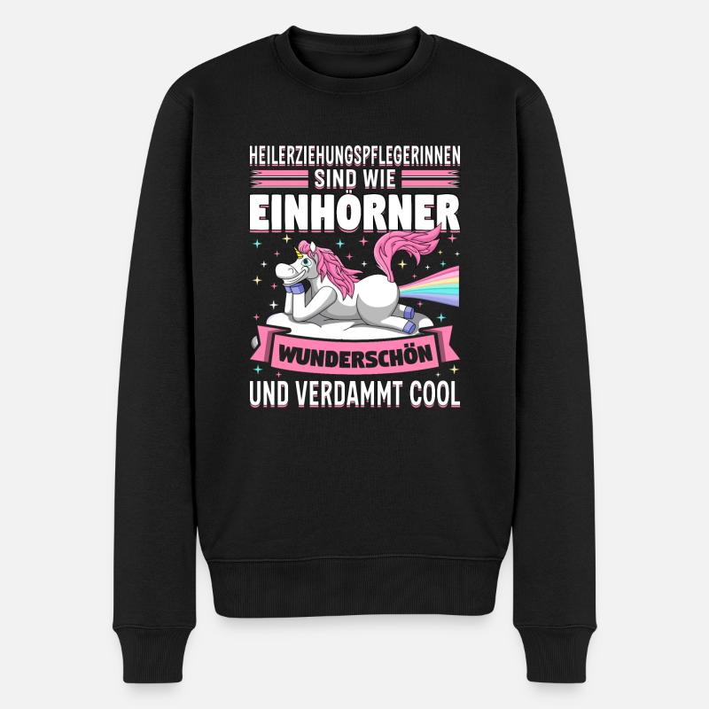 Heilerziehungspfleger - Männer Premium Bio Pullover - Schwarz