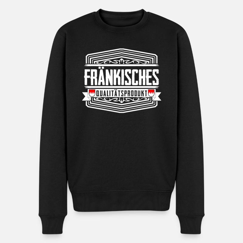 Franken Fränkisch Franke - Männer Premium Bio Pullover - Schwarz
