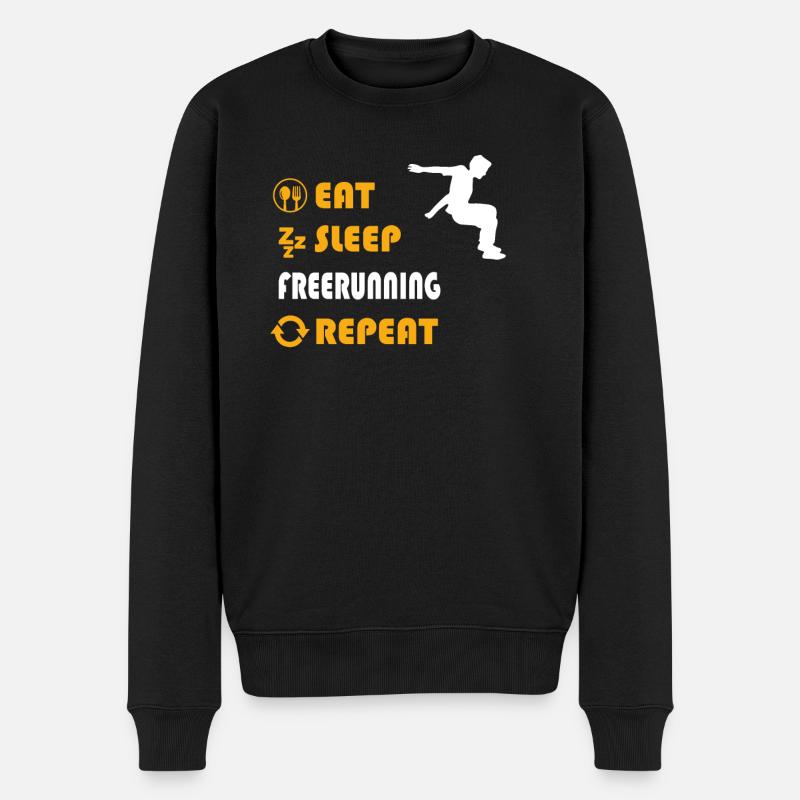 T-shirt graphique Freerunning - Pull Premium bio Homme - noir