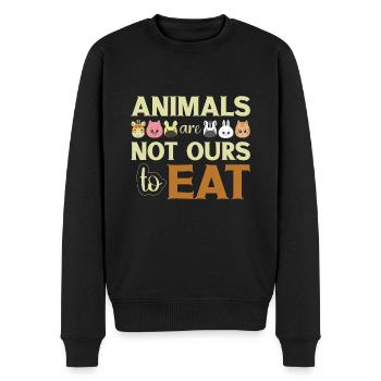 Animaux Bien-être animal - Pull Premium bio Homme - noir - Devant - Nico (187cm)