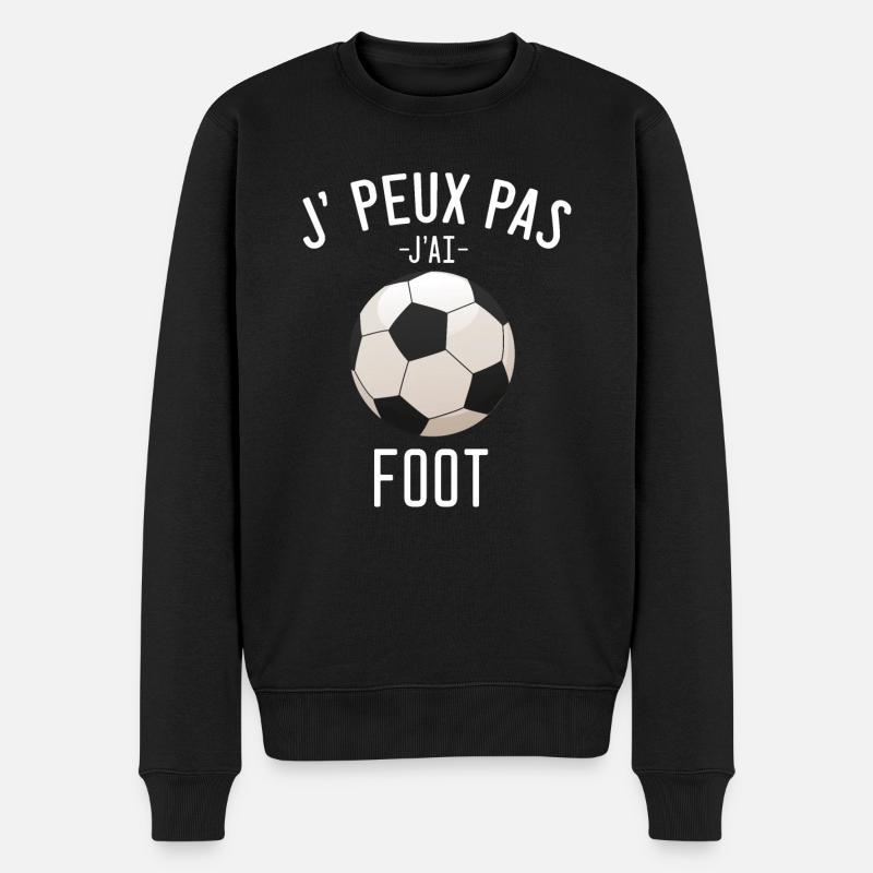 J'peux pas j'ai foot - Pull Premium bio Homme - noir