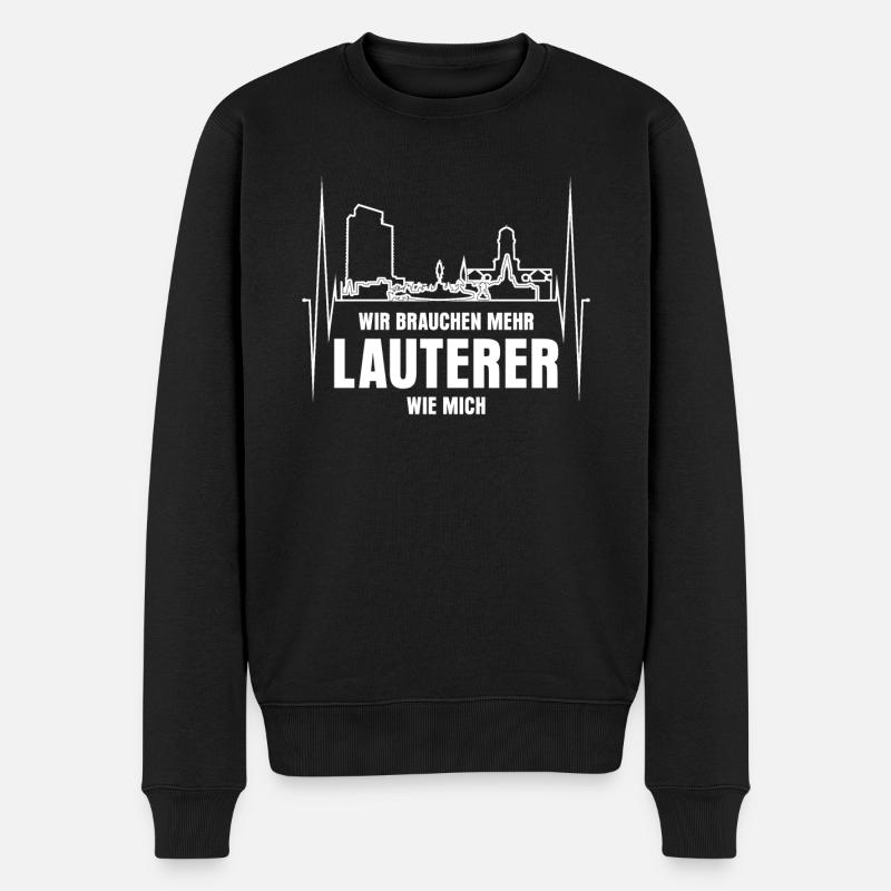 Kaiserslautern Lauterer Kaiserslauterer - Männer Premium Bio Pullover - Schwarz