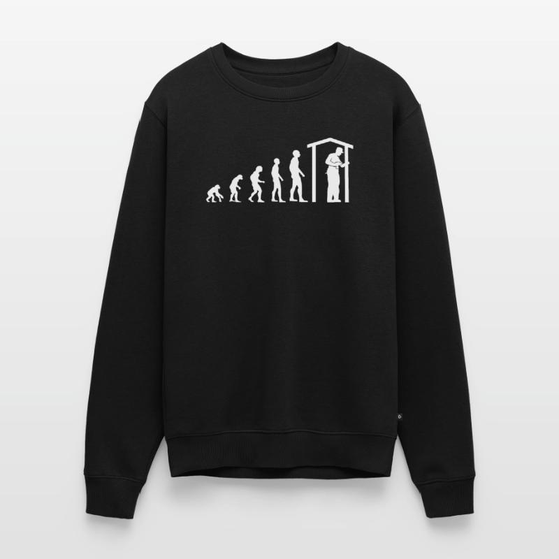 Zimmermann Beruf Evolution Zimmerer Geschenk Männer Premium Bio Pullover
