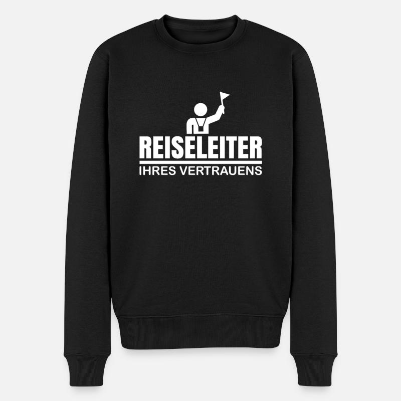 Reiseleiter Reiseführer Tour Guide Tourisenführer - Männer Premium Bio Pullover - Schwarz