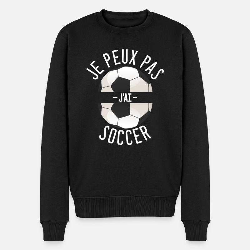 J'peux pas j'ai soccer - Pull Premium bio Homme - noir